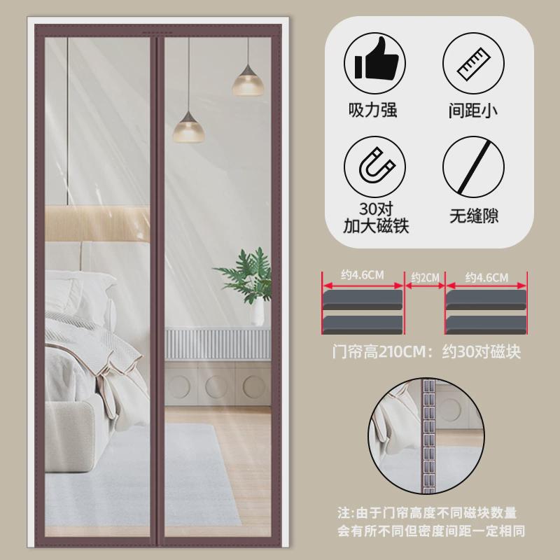 空调门帘家用挡风自吸隔断帘遮挡防走冷塑料防冷气透明软门帘遮风
