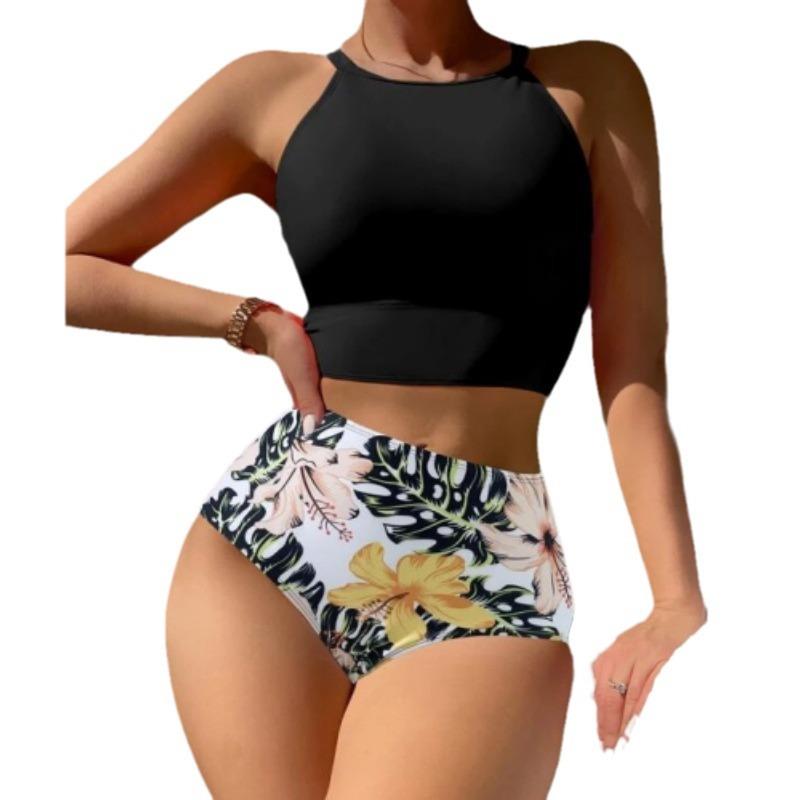 swimsuit spring hot beach belly-covering waist high