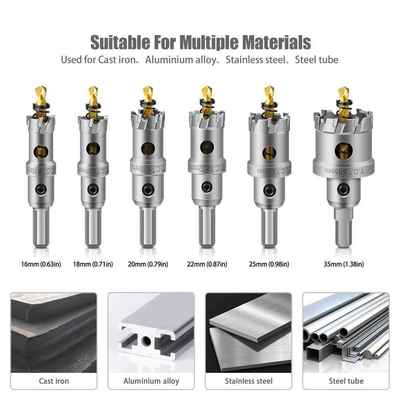 不锈钢T孔GQL器CT硬质合开金扩孔器金属厚铁板合金扩铝孔钻头