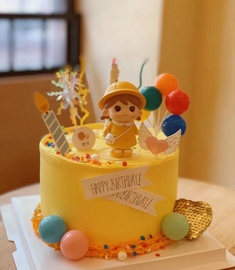 儿童节小黄人饰品情侣娃娃桌面，装饰少女心手办，玩偶儿童蛋糕摆件