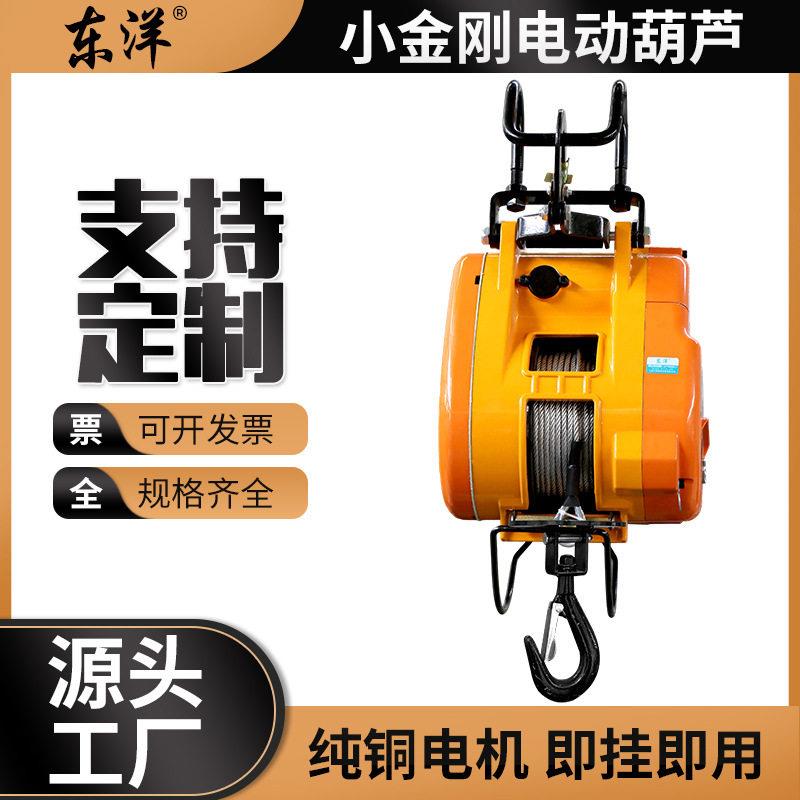 小金刚电动葫芦220V小型便携式提升机家用吊运机悬挂卷扬机300kg
