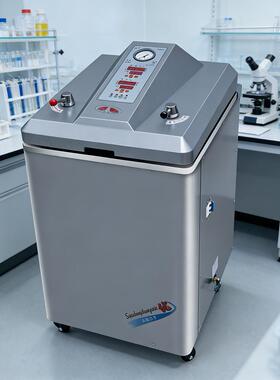 YM50LII定时数控型立式压力蒸汽灭菌器 50L翻盖型高压力灭菌器