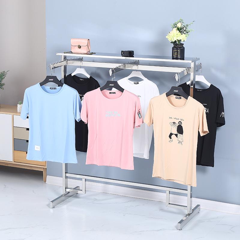 正挂服装店展示架落地式双面裤子货架六臂中岛架服装陈列货架