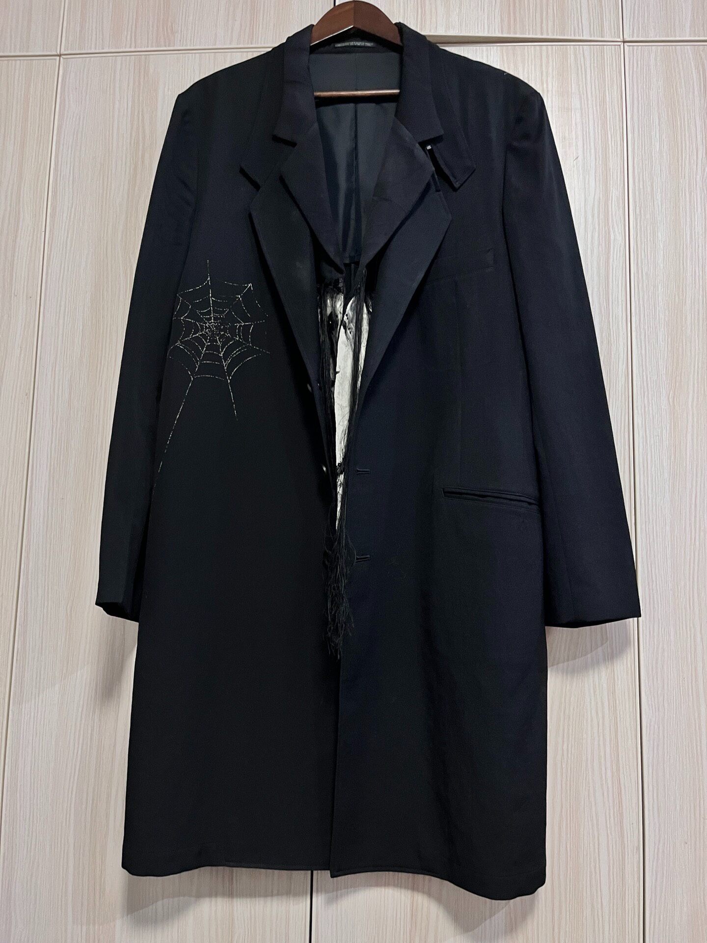 Yohji Yamamoto 18AW Spider Web Long Coat