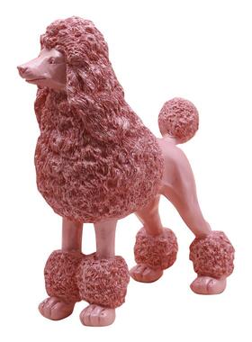 狗摆件贵宾犬装饰品客厅办公室书房玄关树脂工艺品小狗桌面摆设