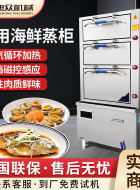 多功能包子馒头海鲜蒸饭车全自动车双车蒸包柜餐饮店商用蒸煮柜