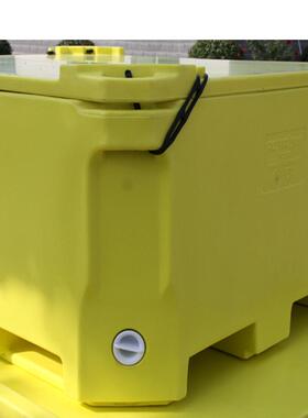 450升渔业滚一体成型优质水温优惠QFL抗晒产渔业保塑箱周转箱冷藏