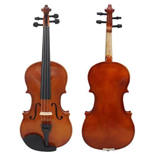 自然色实木小提琴初学者练习4/4小提琴成人儿童普及小提琴violin