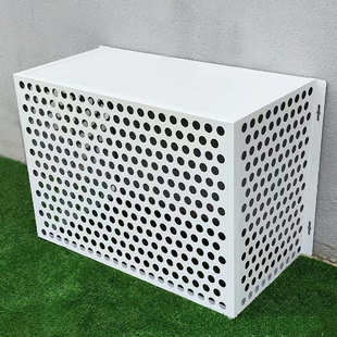 雕花置冲外架物防护孔防晒空调室外罩铝合金空调空调罩防雨罩机