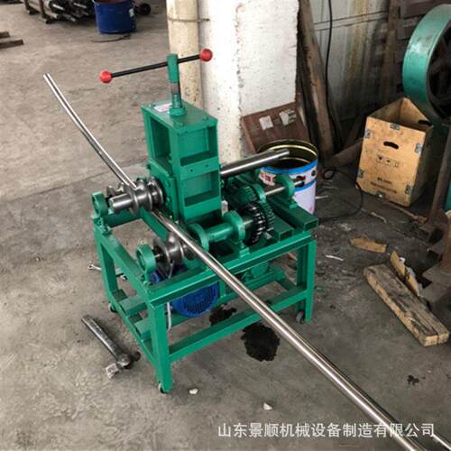小型电动弯管机 大棚不锈钢管弯弧机 方管圆管三轴立式滚圆机现货