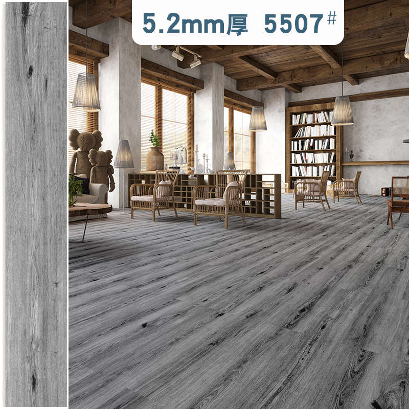 亚克西spc锁扣地板卡扣式家用pvc板加厚耐磨防水石塑地板卧室家用