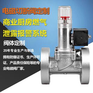 电磁切断阀管接不锈钢法兰高温高压电磁阀防爆防腐等参数定制专用