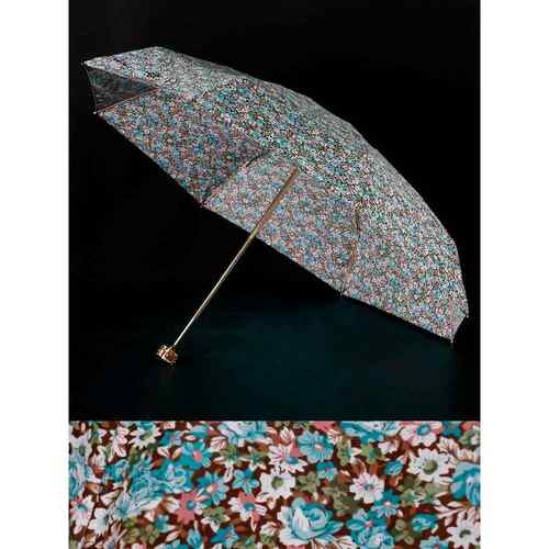 正品阳伞女黑覆古碎花雨ins晴雨两用防伞晒抗UV小巧胶折叠遮可携