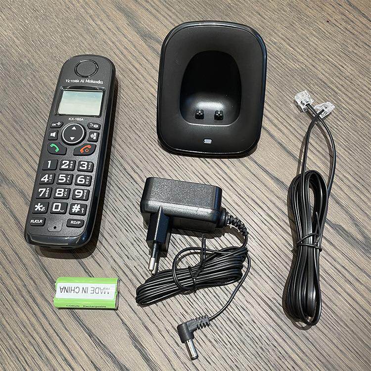 现货供应KX-160A无绳电话机 办公家用子母机单机 移动无线黑