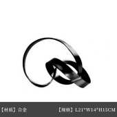 装 金属奢饰品家居绳结北欧桌面展厅摆件桌面简约创意客厅轻软