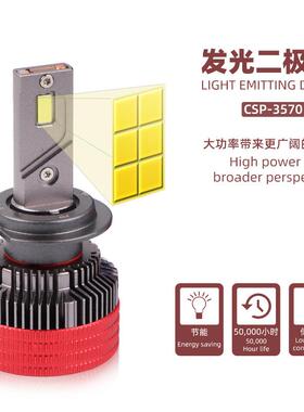 K12双铜管汽车LED大灯H7灯泡改装超亮强光H1车灯H4远近一体前照灯