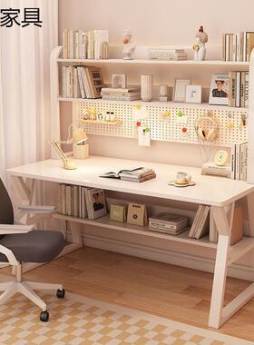 电脑架桌洞用洞书桌书一体家学生台学习桌写字组合jST3WPxR桌子式