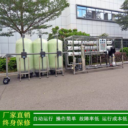 绿健厂家直销玻璃清洗用EDI超纯水机,3T/H去离子超纯水设备二级RO
