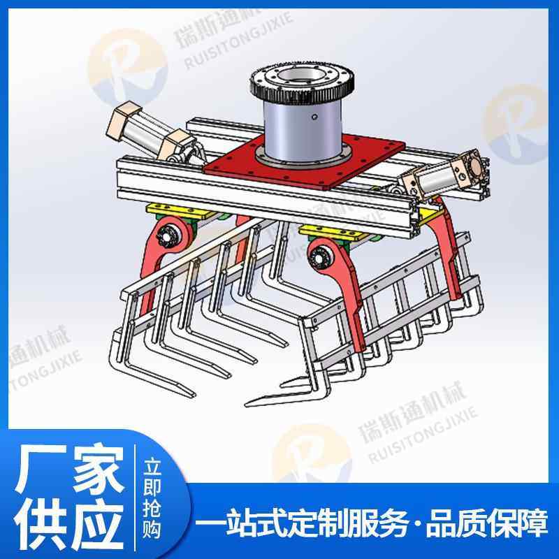 码垛机无品牌/单盘手搬运夹具器人爪齿纸箱铅块搬运吸设抓机备厂