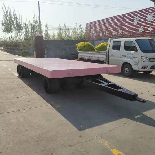 平板拖车牵引式搬运车载重85吨平板车厂区设备运输车