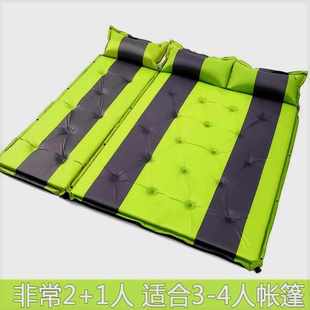 自动充气野餐垫加厚防潮垫子3-4人厚野外露营帐篷地内垫午姜武红