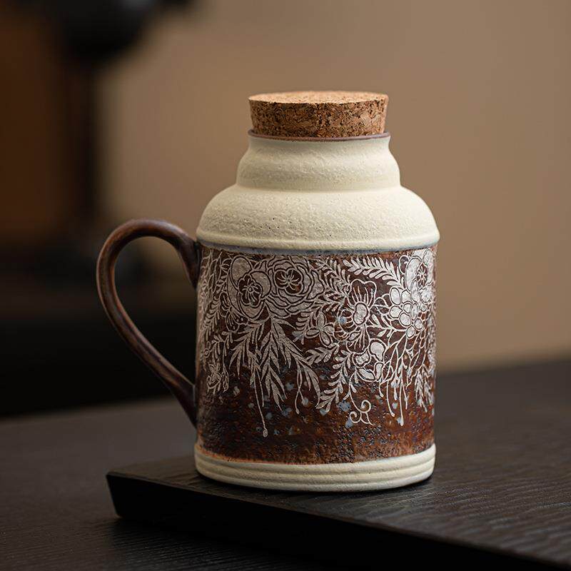 老岩泥繁花鎏银小暖壶传家壶大容量泡茶闷茶壶车载户外旅行泡茶器