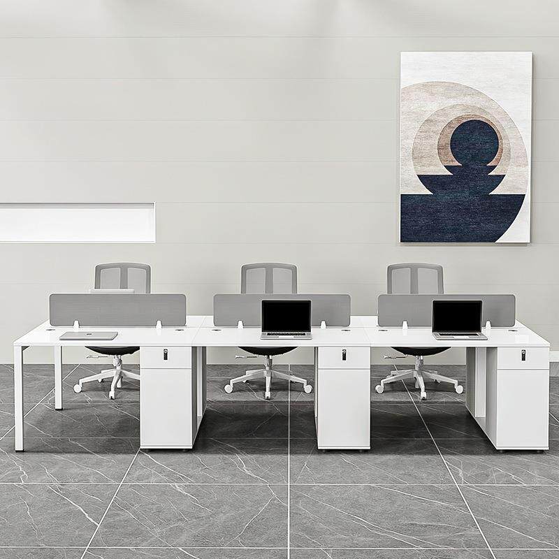 现代简约台式电脑桌桌办公室桌子老板书桌单人工位收纳办公桌桌面