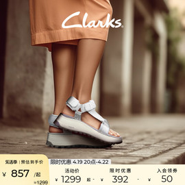 Clarks其乐城市户外女鞋凉鞋女年沙滩凉鞋魔术贴运动凉鞋