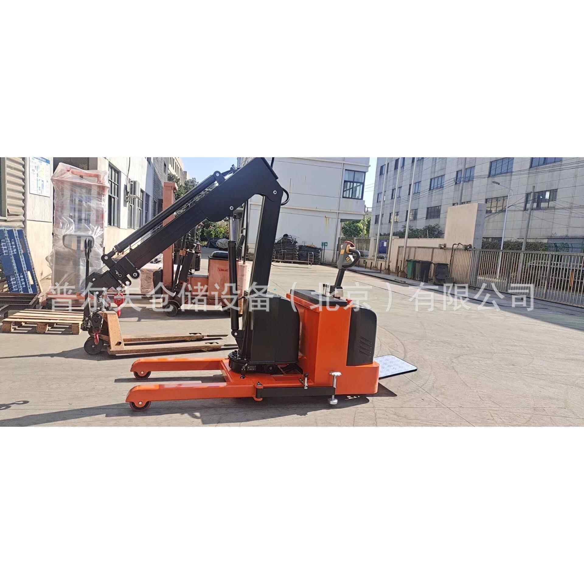 全电动移动液压小吊机1吨可旋转悬臂车载吊车手推起重升降机北京