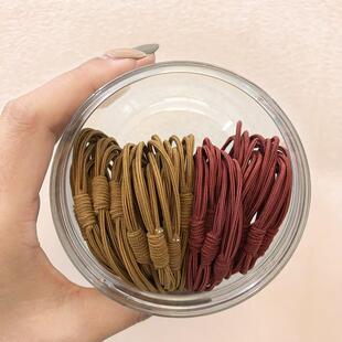 头绳男高弹力小辫子男士生扎头发神器绑头发橡皮筋头绳皮套发圈