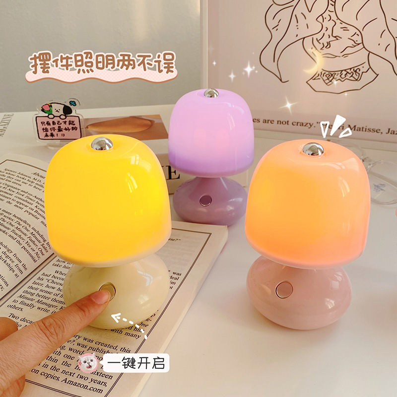 led简约纽扣电池台灯学生写字灯)