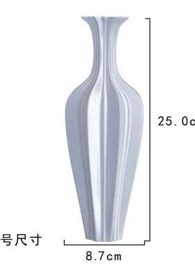 正品S筑坊 叶瓶-3D打印花瓶柳 白色轻奢摆件客Z厅花器家居梦装饰