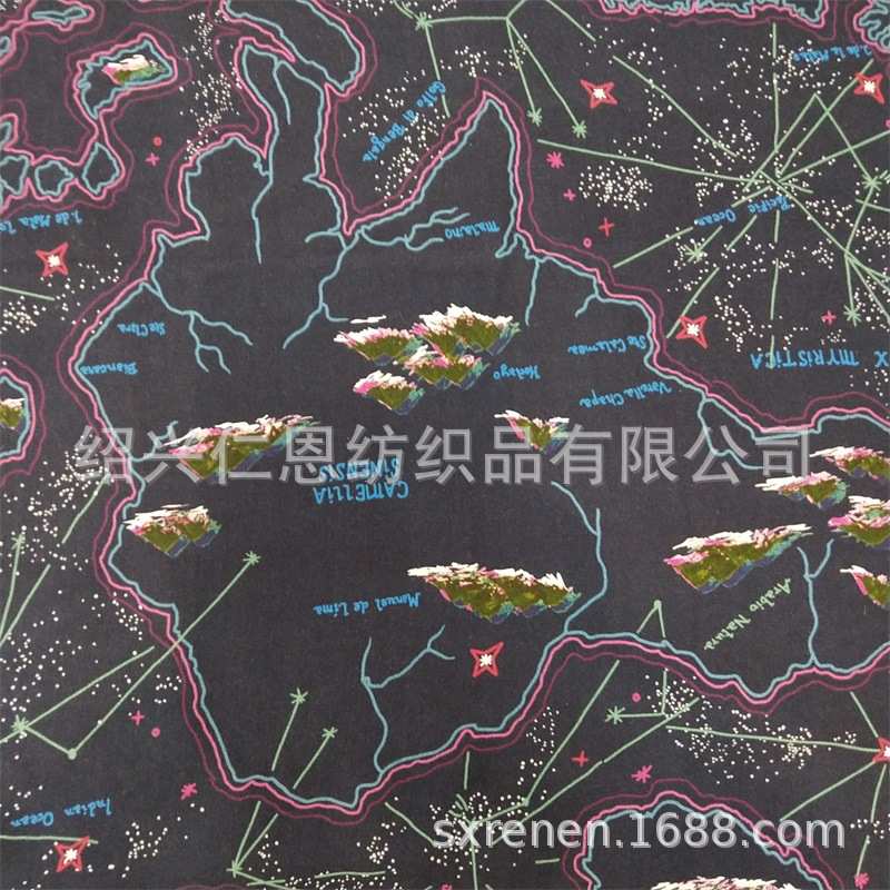 100工艺*真数喷墨人现货供应 45全印花府绸码80棉喷气 / *45