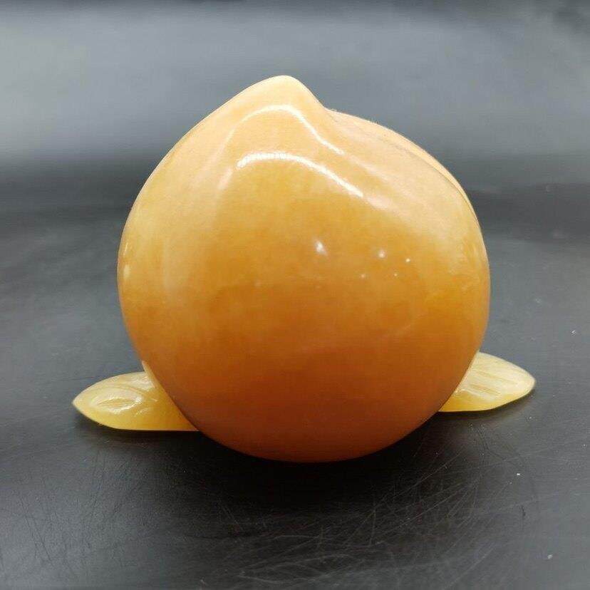 天然米黄玉玉寿桃桃子摆件桃李满天下寿桃长命百岁家居装饰品摆件
