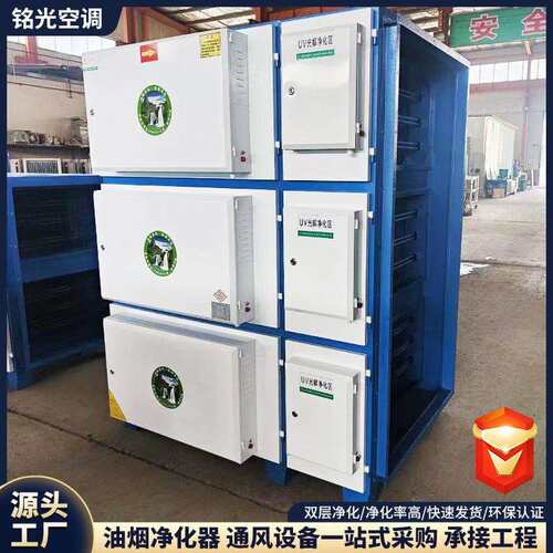 商用饭店工业油烟净化器厨房烧烤低温等离子净化器UV除味油烟净器