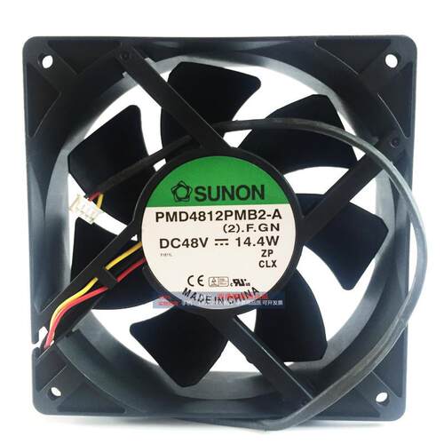 PMD4812PMB2-A 48V 14.4W 12cm 建准SUNON散热风扇冷却风机12038