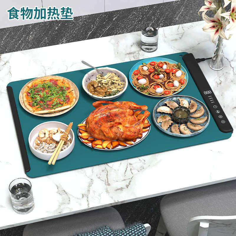 硅胶暖菜板家用折叠暖菜宝多功能可卷加热垫超大号热菜垫恒温板