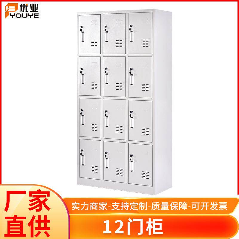12门员工钢制更衣柜宿舍储物柜浴室柜子加厚存放柜厂家