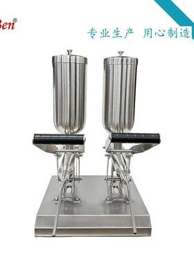 手动充注奶油机果糖机奶茶店全自动设备面包店注心奶油机双头