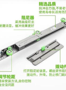 Sliding door buffer wardrobe door sliding door damper wall