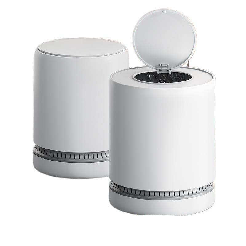 垃圾桶家用客厅轻奢高档卧室带盖2024新款高颜值厨房自动吸附垃圾