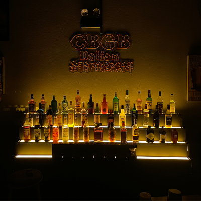 红酒柜酒吧吧台背景威士忌酒架客厅置物架餐厅靠墙时尚酒水展示柜