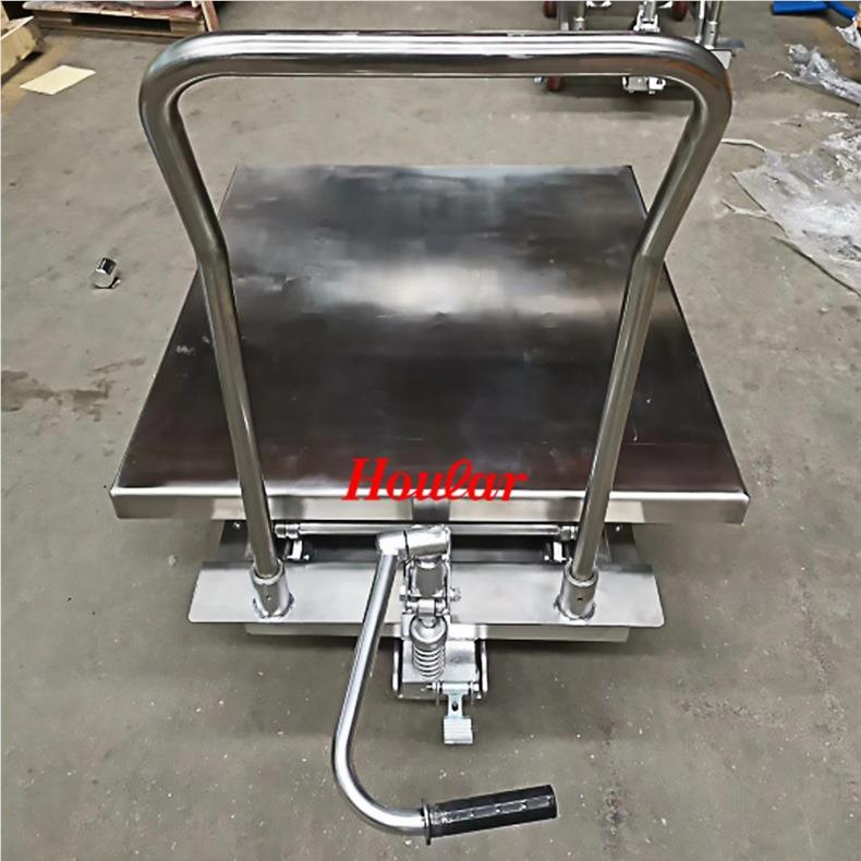 PT500A载重30台0kg不锈钢平台车304SUS150kg0.7锈钢全液压手不动