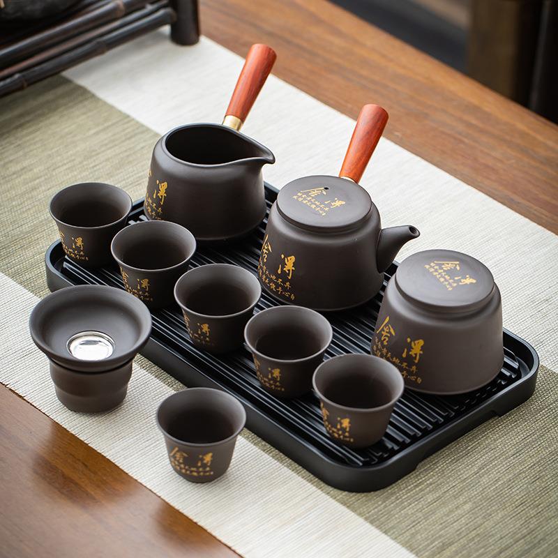 紫砂功夫茶具十头箱式礼盒便携收纳旅行包茶杯茶壶整套套装茶礼