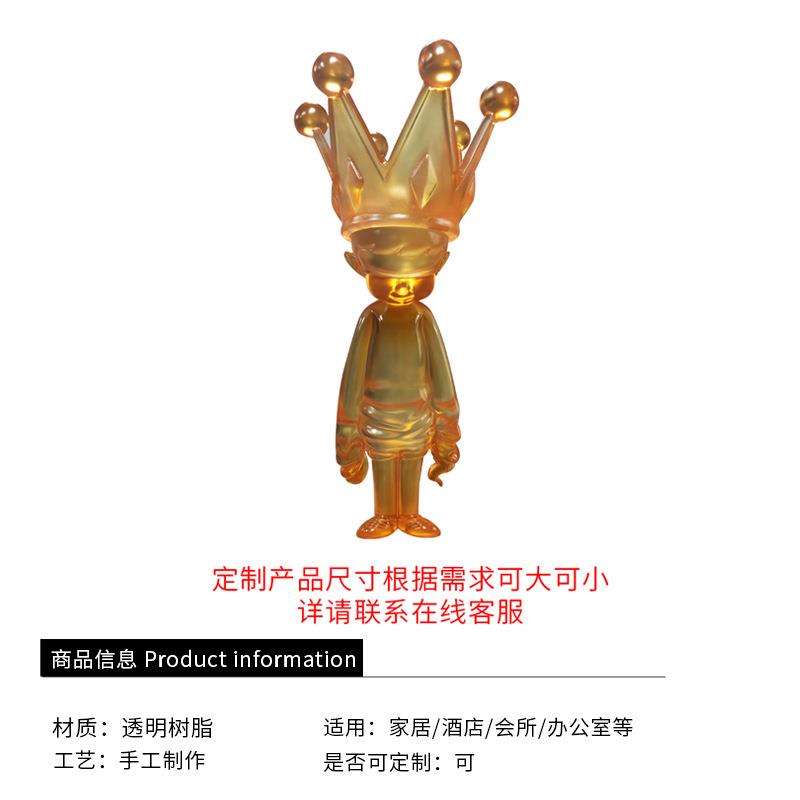 现代意式轻奢样板间人体结构半身人物人像透明树脂雕塑艺术品摆件