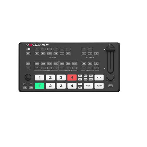 迈捷瑞Movmagic便携式4K60P输入可录播推拉流SDI视频导播台M4ES