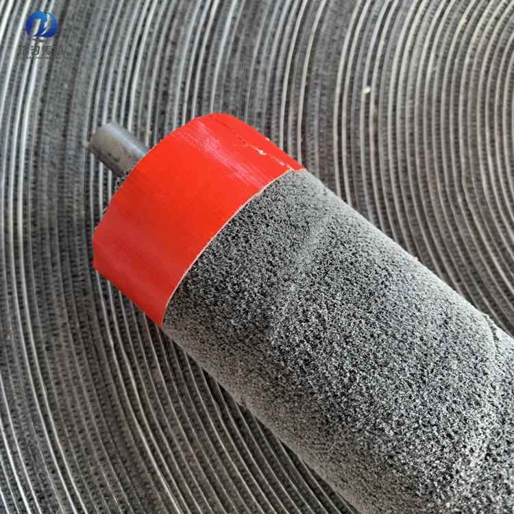 黑糙面带羊毛材质防滑黑绒绒包CZA辊带经编机用黑布绒包邮