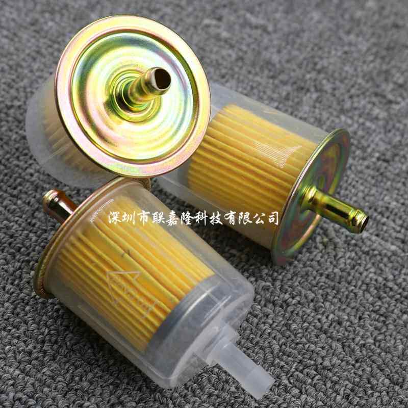 摩托车汽油滤清器大排量汽油滤芯改装油杯 通用透明 铁大号汽油杯