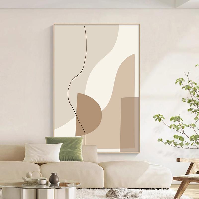奶油风抽象装饰暖色系客厅挂画 画沙发背景墙极简艺术高级感玄关