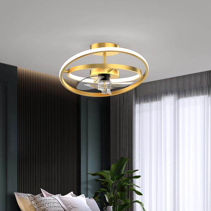 2023年新款卧室灯吸顶灯带风扇灯吊扇灯卧室餐厅大风轻奢静音灯具